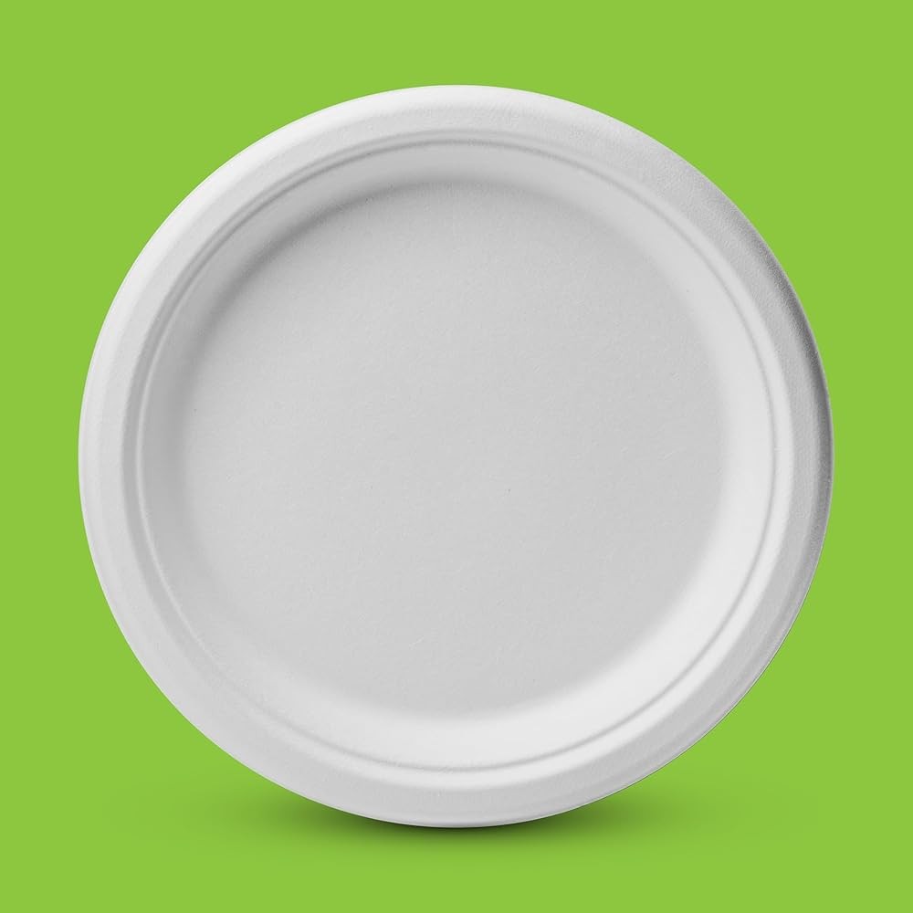 postable Paper Plates Heavy Duty - Biodegradable Disposable Plates