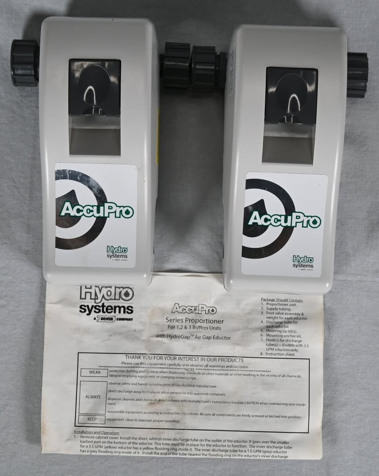 Set of (2) NEW Hydro AccuPro Single Product Dispensers