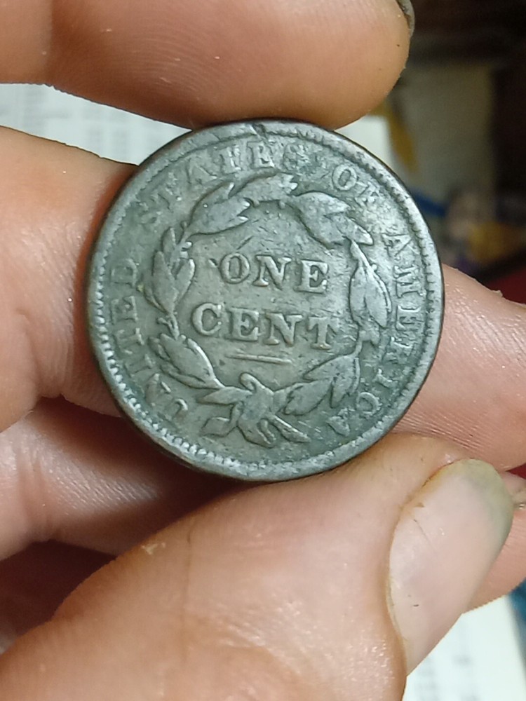 1838 Large Cent. Nice Details (Corrosion). NICE!