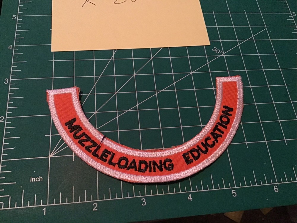Muzzle loading Education Patch Applique Crest Iron On