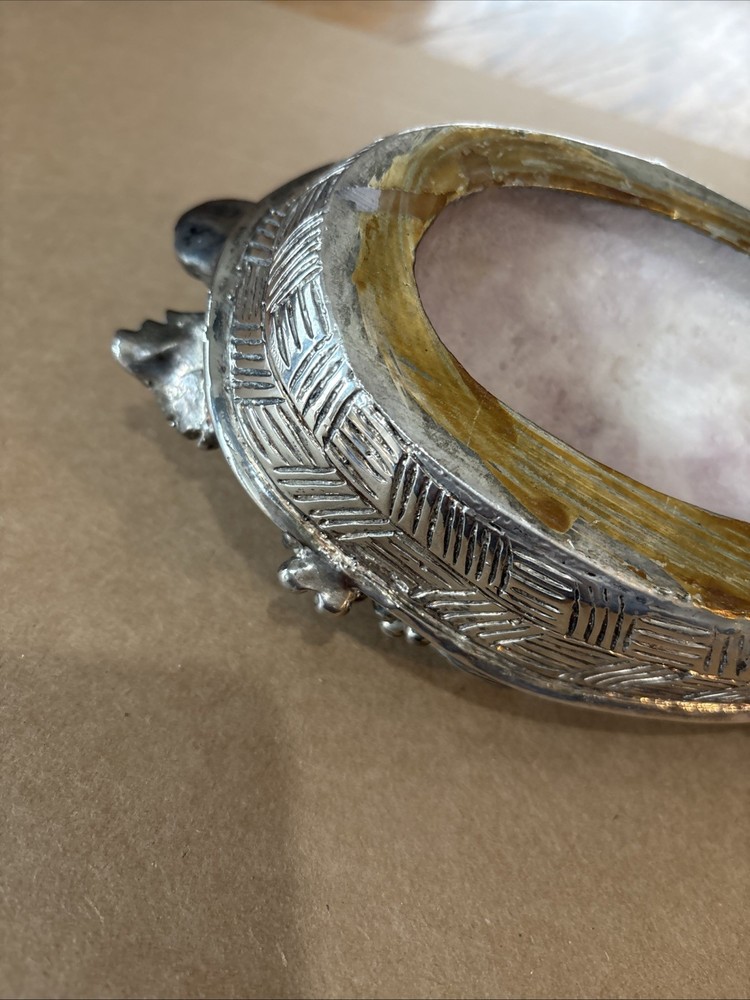 Vintage Silver Metal Fruit Bowl