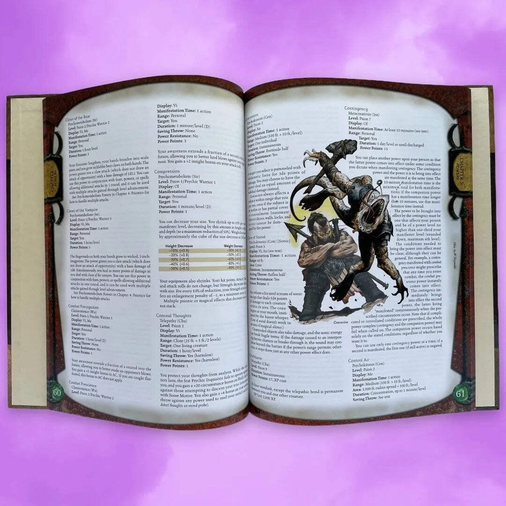 Psionics Handbook Dungeons & Dragons 3e