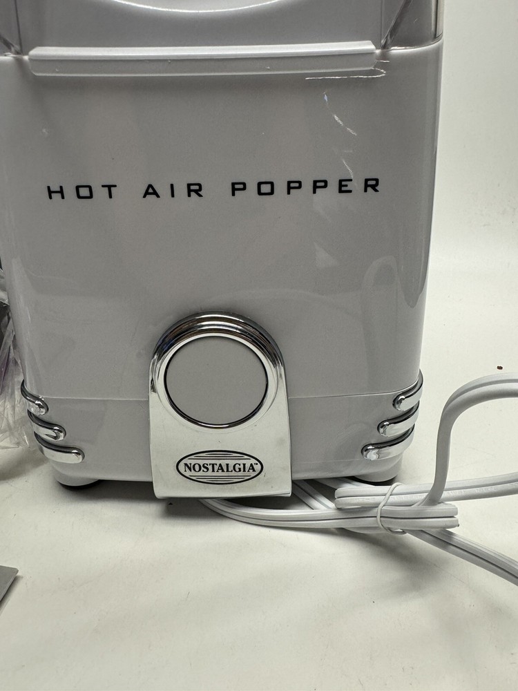 NEW OPEN BOX Nostalgia Electrics Hot Air Popcorn Maker HAP8WT