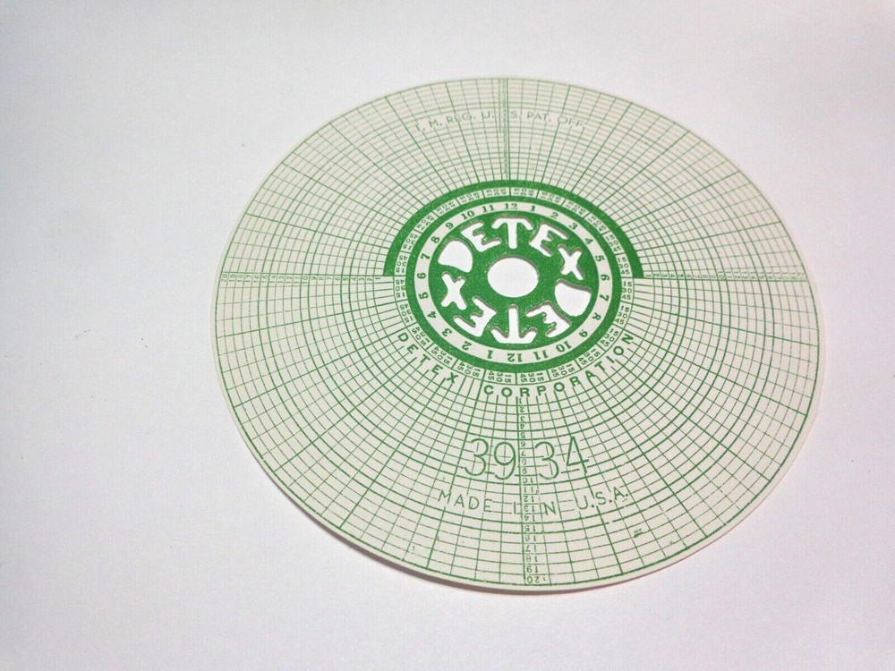 Detex Watchclock Paper disk
