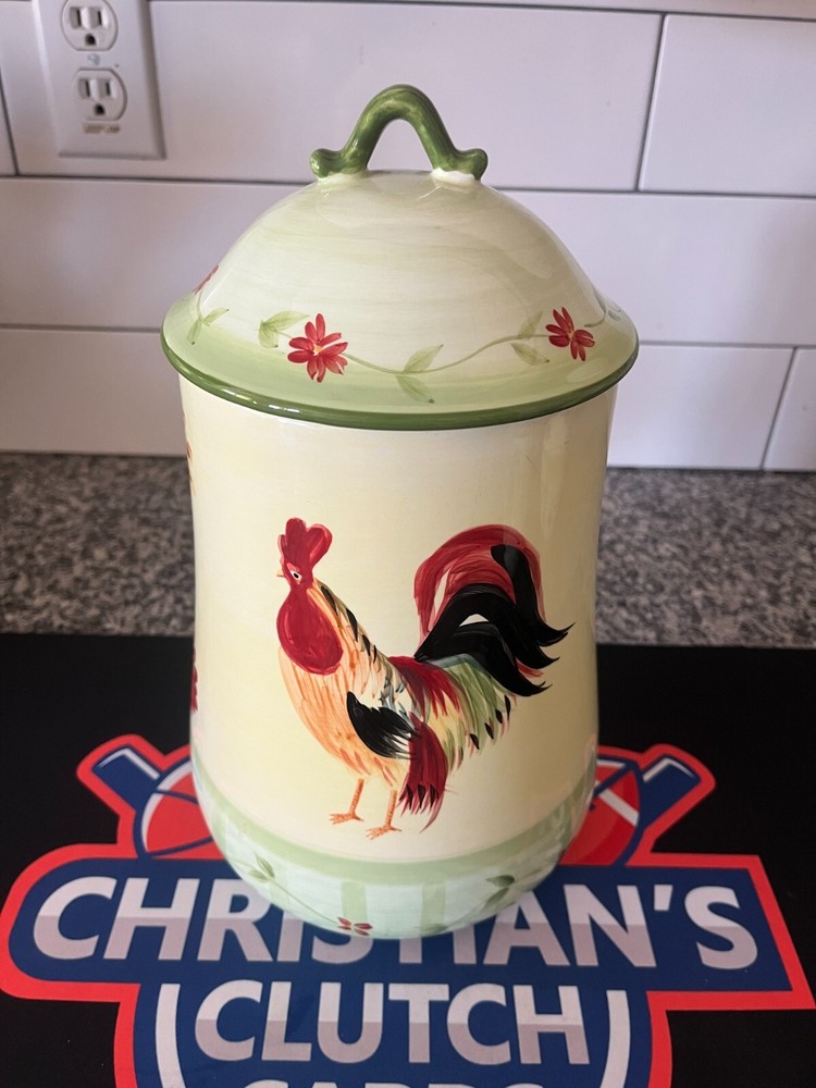 Pfaltzgraff Rooster Daybrook Large Ceramic Canister