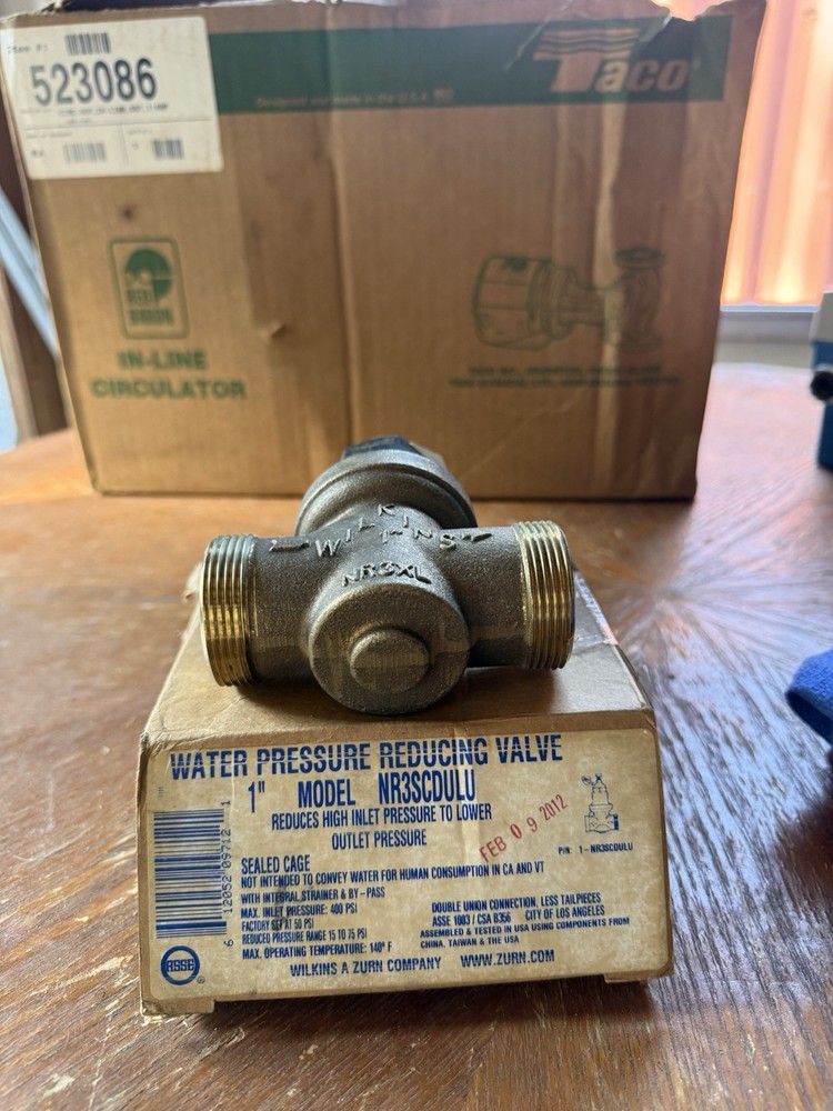 1 inch water pressure reducing valve