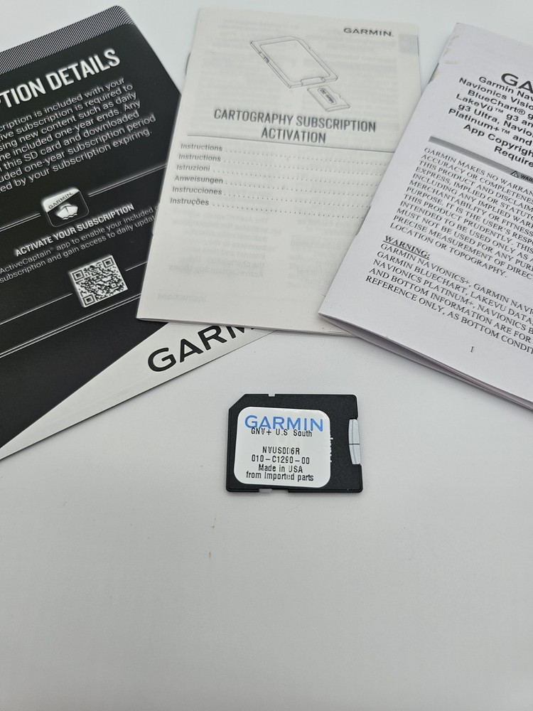 Garmin Navionics Chartplotter Chip For US South