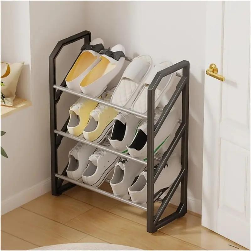 3-Tier Stackable Shoe Rack Organizer Space Saving for Entryway Closet