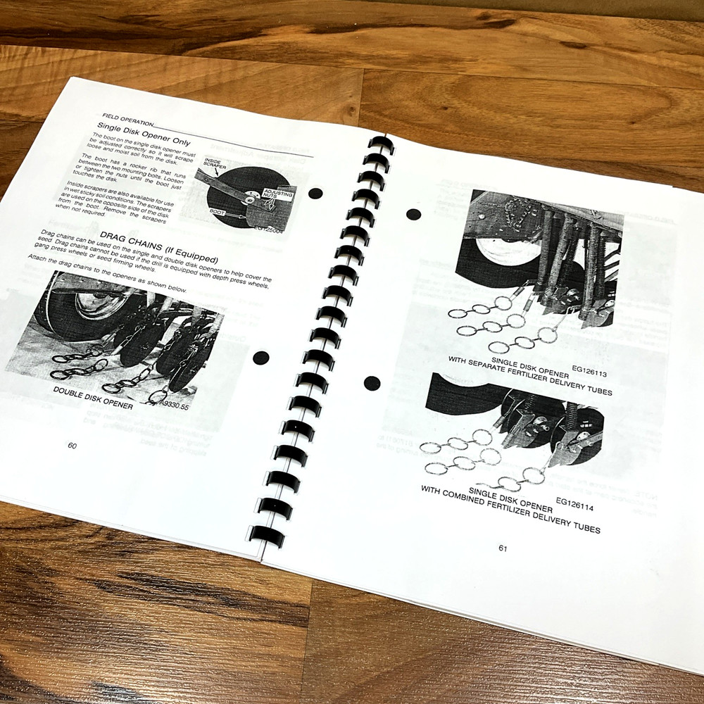Owners Operators Manual for Case IH 5300 Grain Drill Includes Setup Rate Charts
