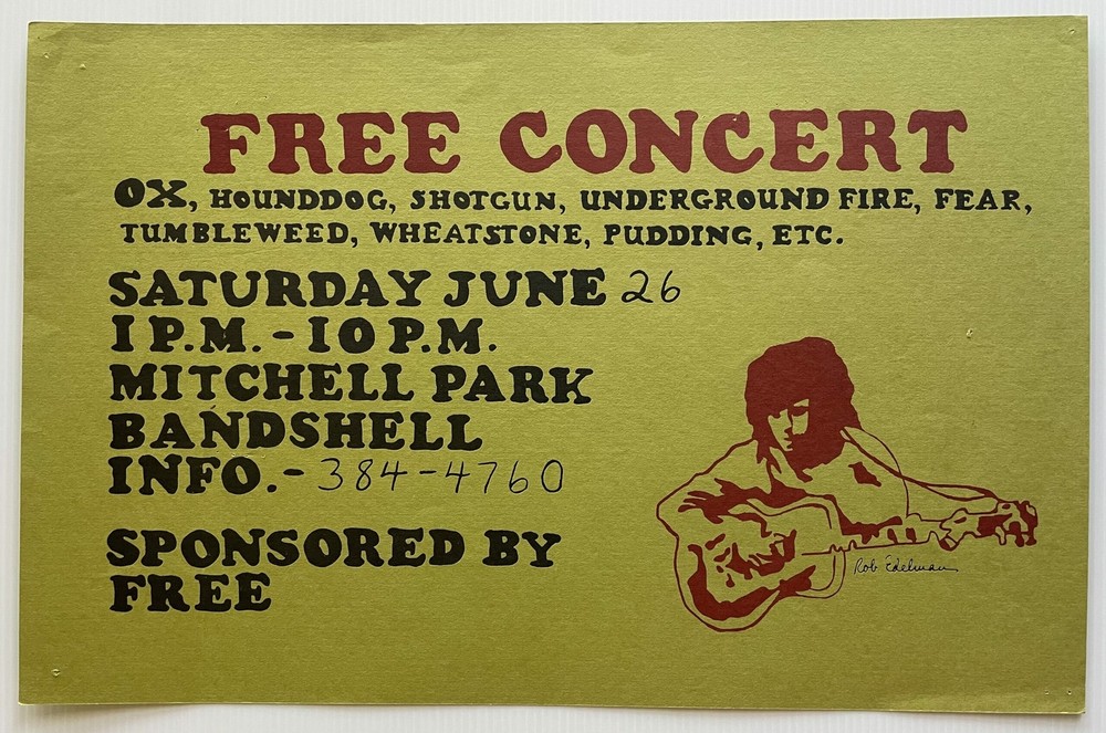 Ox Concert Poster Mitchell Park