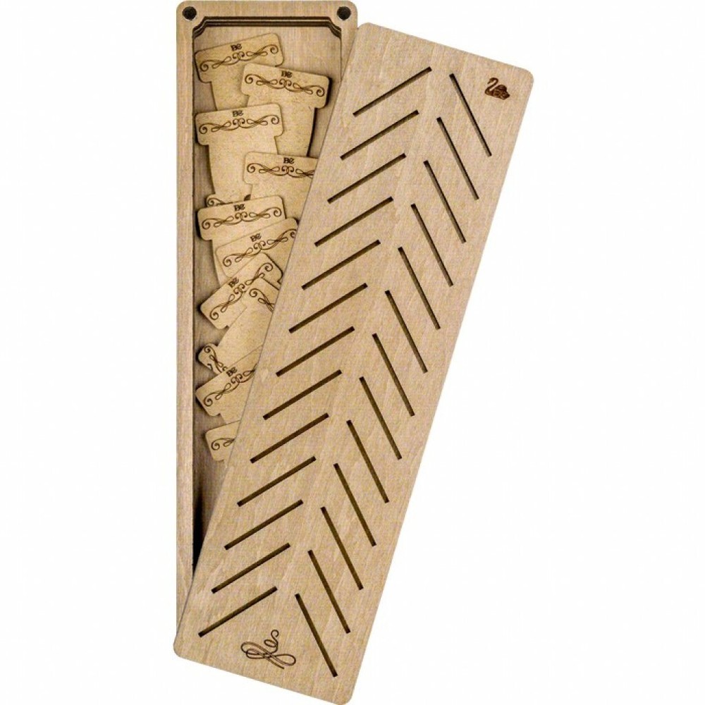 Plywood Needlework Box + 28 spools Needlework Organizer Thread/Floss organizer