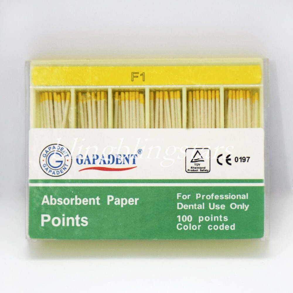 Dental Universal Root Canal Absorbent Paper Points 100 points /Box Color-coded