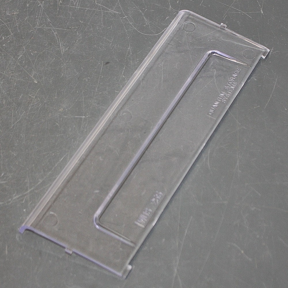 (116) Quantum Storage Bin Windows WUS255, Clear Plastic, for 10" Wide Bin QUS255