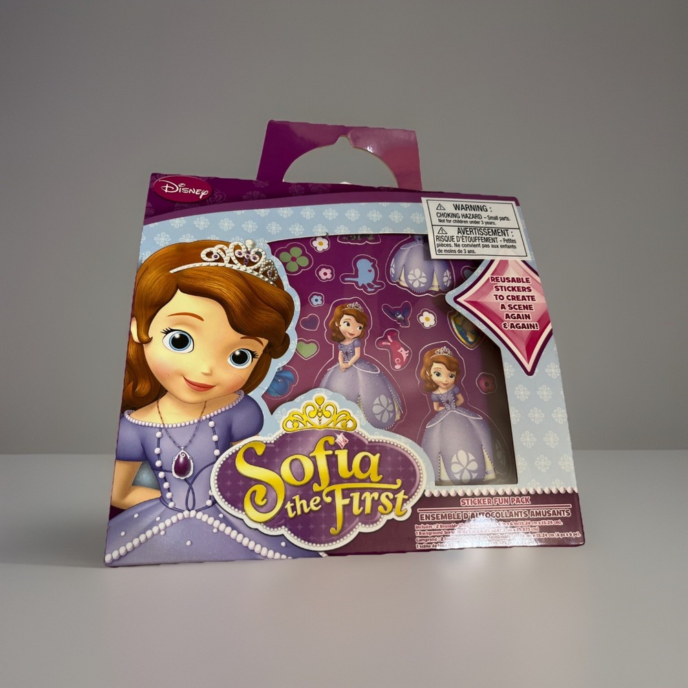 SOFIA THE FIRST SOFIA'S Sticker Fun Pack Disney Jr Reusable Stickers Activity