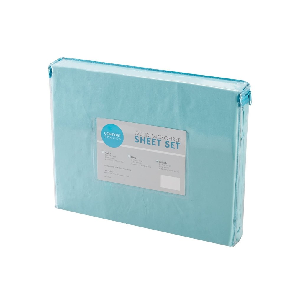 Comfort Spaces Microfiber Bed Sheets Set 14" Deep Pocket, Wrinkle Resistant, ...