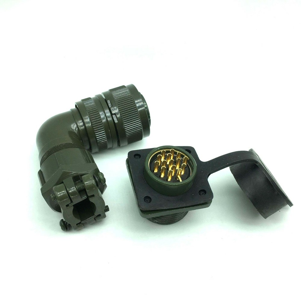 Servo Motor Connector Right Angle Aviation Plug & Socket YD28 15-Pin Waterproof