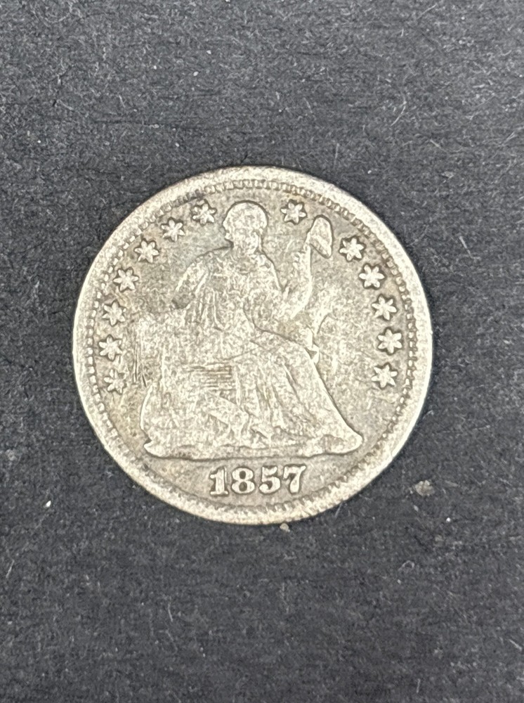 1857-O Seated Liberty Half Dime Silver