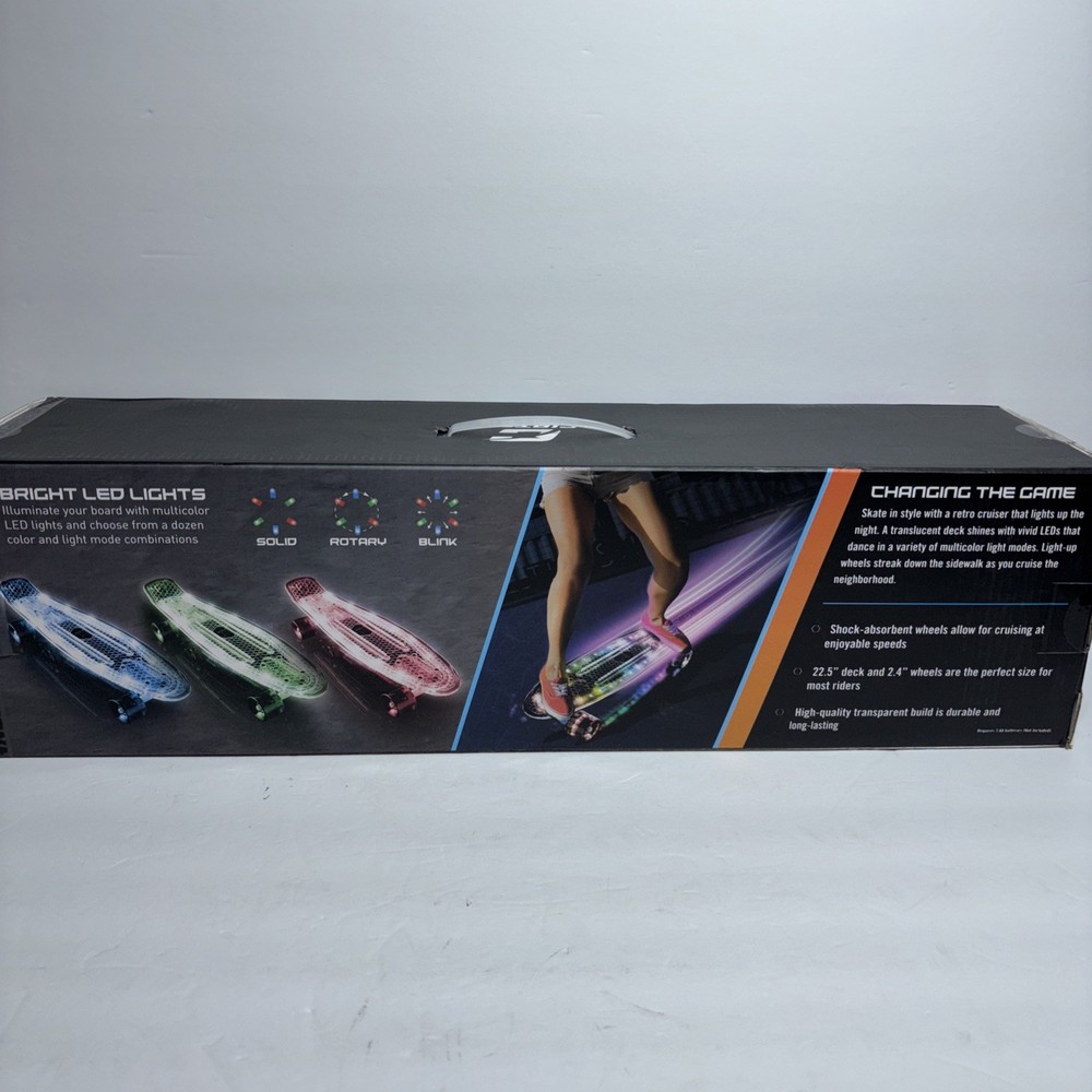 Cipton LED Light Up Translucent Skateboard NEW