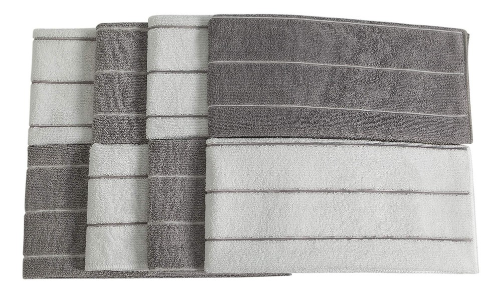 Microfiber Kitchen Towels - Super Absorbent, Soft and Solid Color Dish Towels, 8