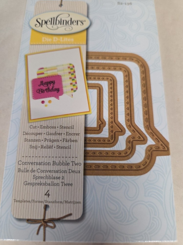 Spellbinders Dies Conversation Bubble Two