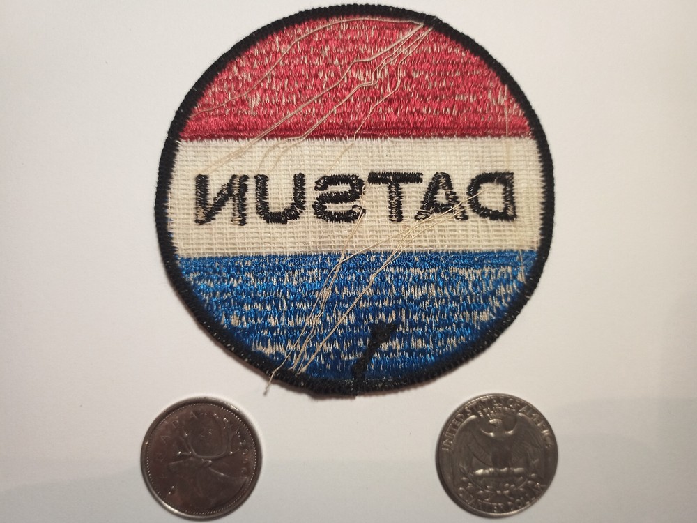 Vintage 1970s Datsun Patch Badge Crest