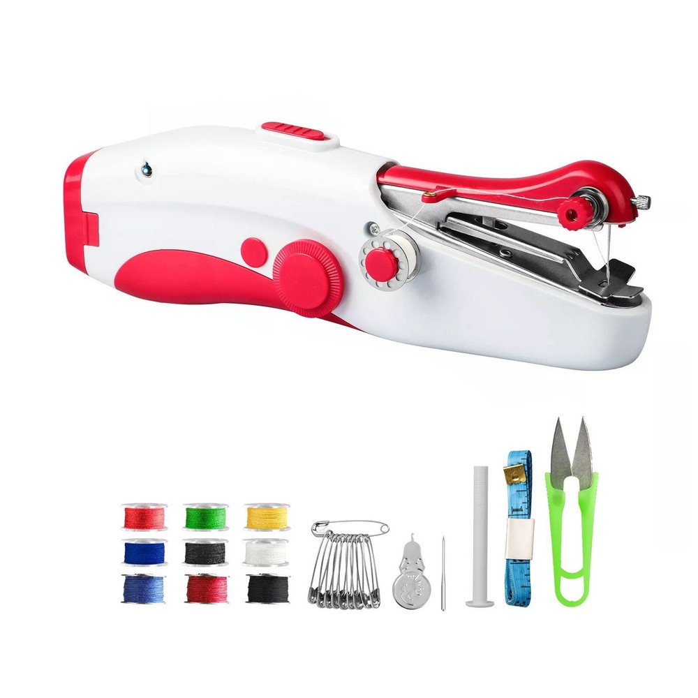 Lightweight Portable Mini Compact Handheld Sewing Machine Travel Home Tool