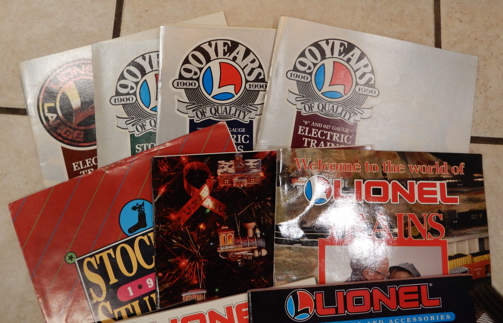 LIONEL 1990 - 1998 Catalogs 17 Different Catalogs