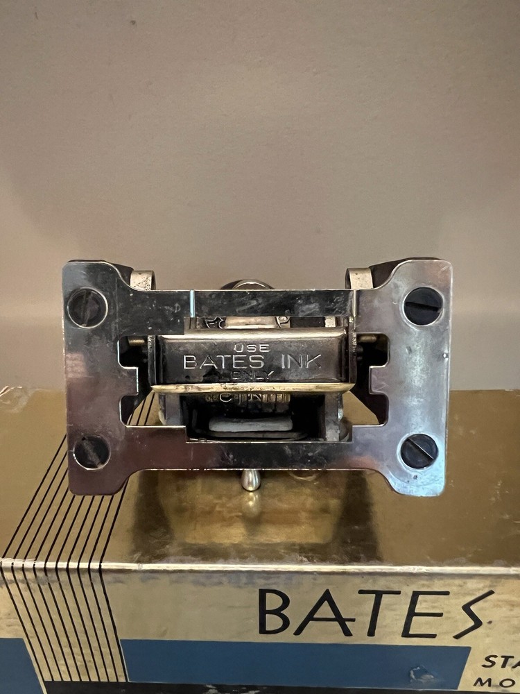 Bates Standard Movement Numbering Machine 6 Wheels CD Figures In Box