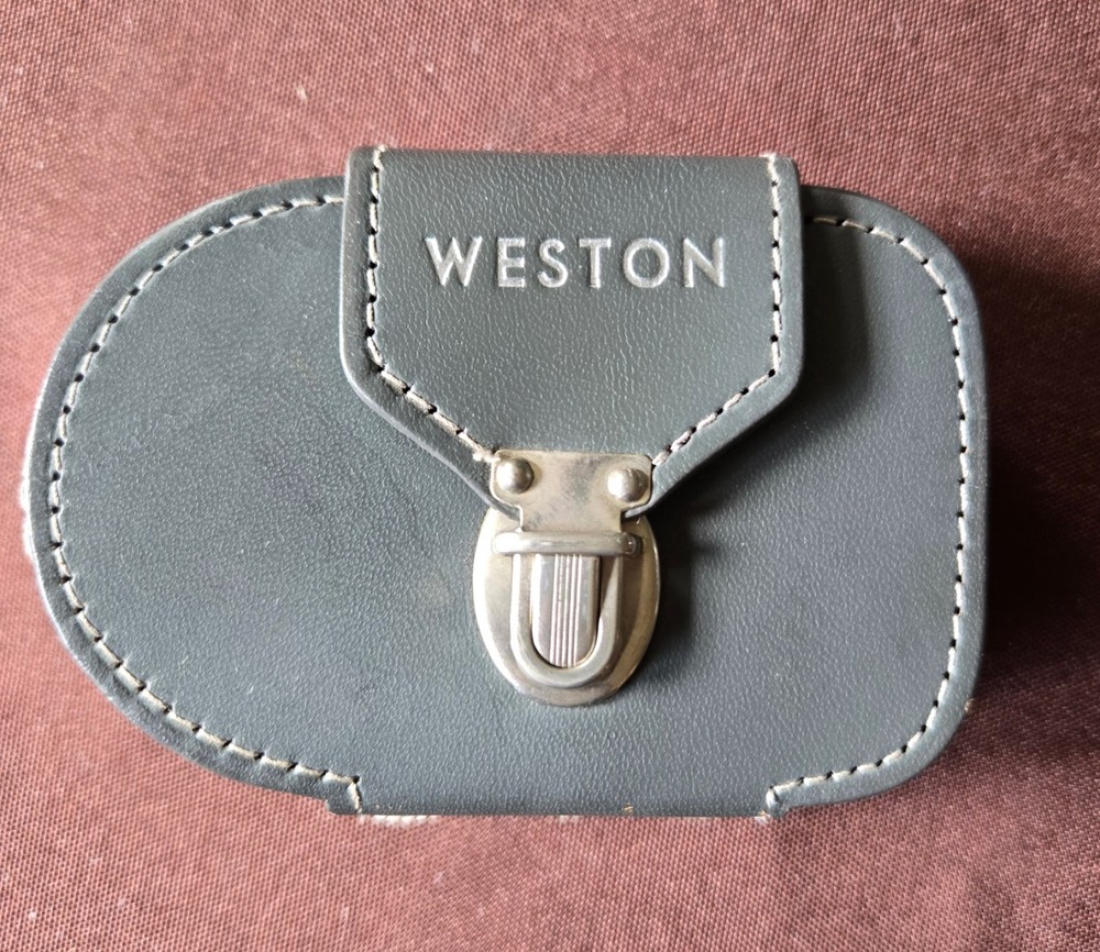 Weston Master IV Exposure Light Meter Model 745 W/ Grey Leather Case Untested