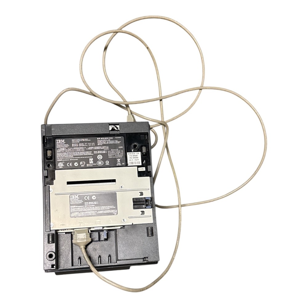 IBM SureMark 4610 Thermal Receipt Printer 4610-2CR with connection cable