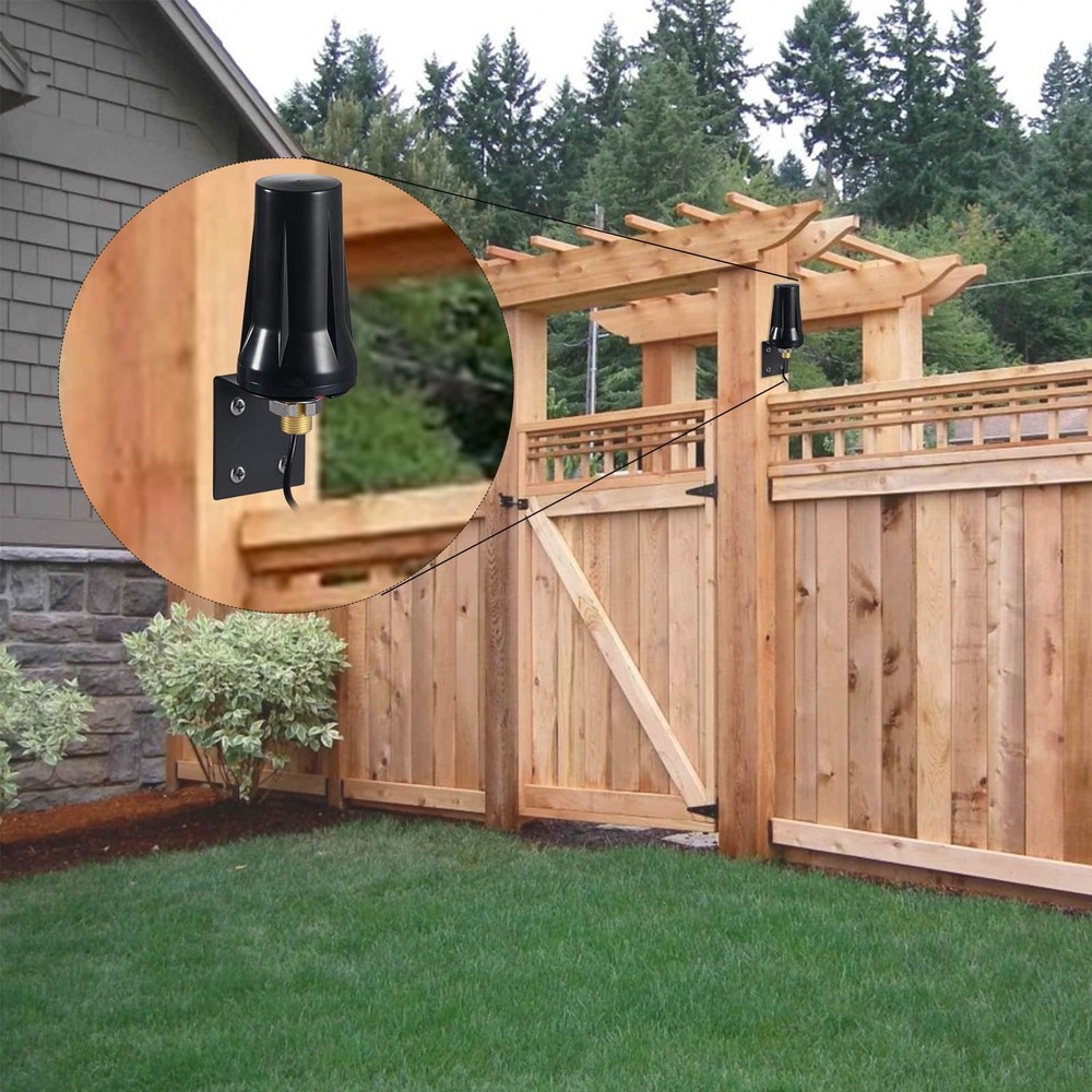 Smart Gate Door Opener Extended Long Range Receiver Replacement 433MHz Black