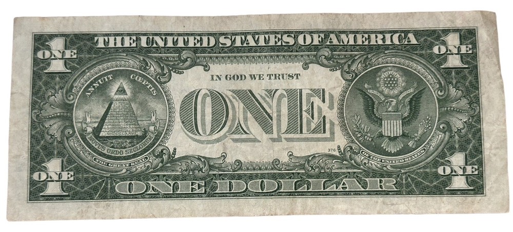 1957 A $1 DOLLAR BILL SILVER CERTIFICATE BLUE SEAL NOTE