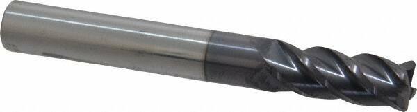 Accupro 5/16" Diam 4 Flute Single End Solid Carbide 0.03" Corner Radius End M...