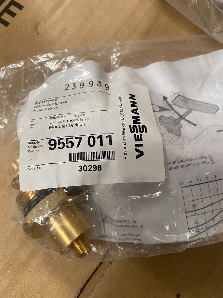 1pc x Vanne de bipasse p.divicon modulaire Viessmann 9557011