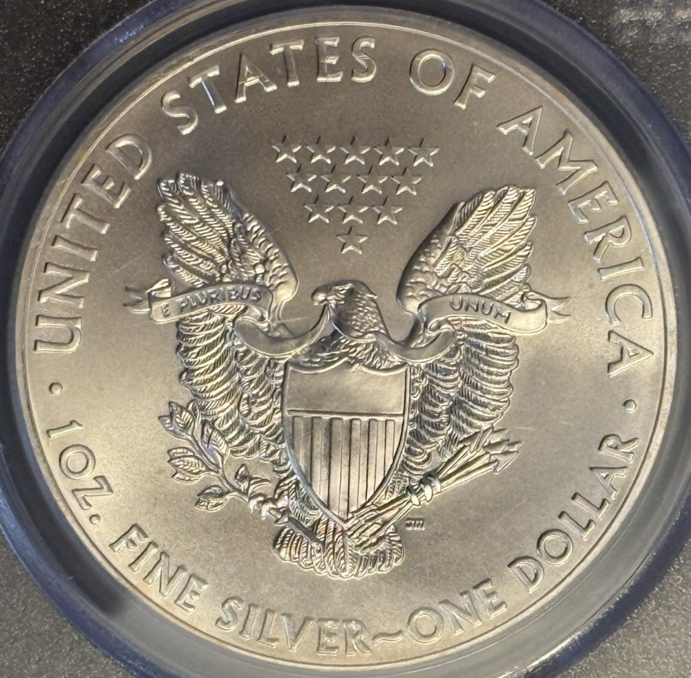 2013-(W) Silver Eagle PCGS MS69 First Strike Flag Label Struck at West Point