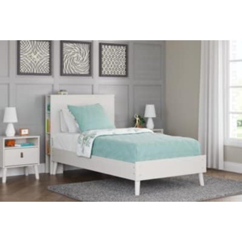 Aprilyn Twin Bookcase Headboard, Whitewash