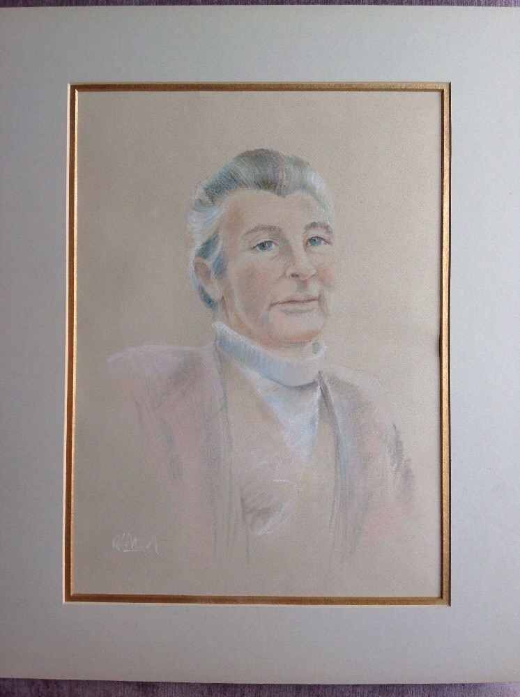 David Phelips Original Pastel Drawing First Half 20th Century Signed