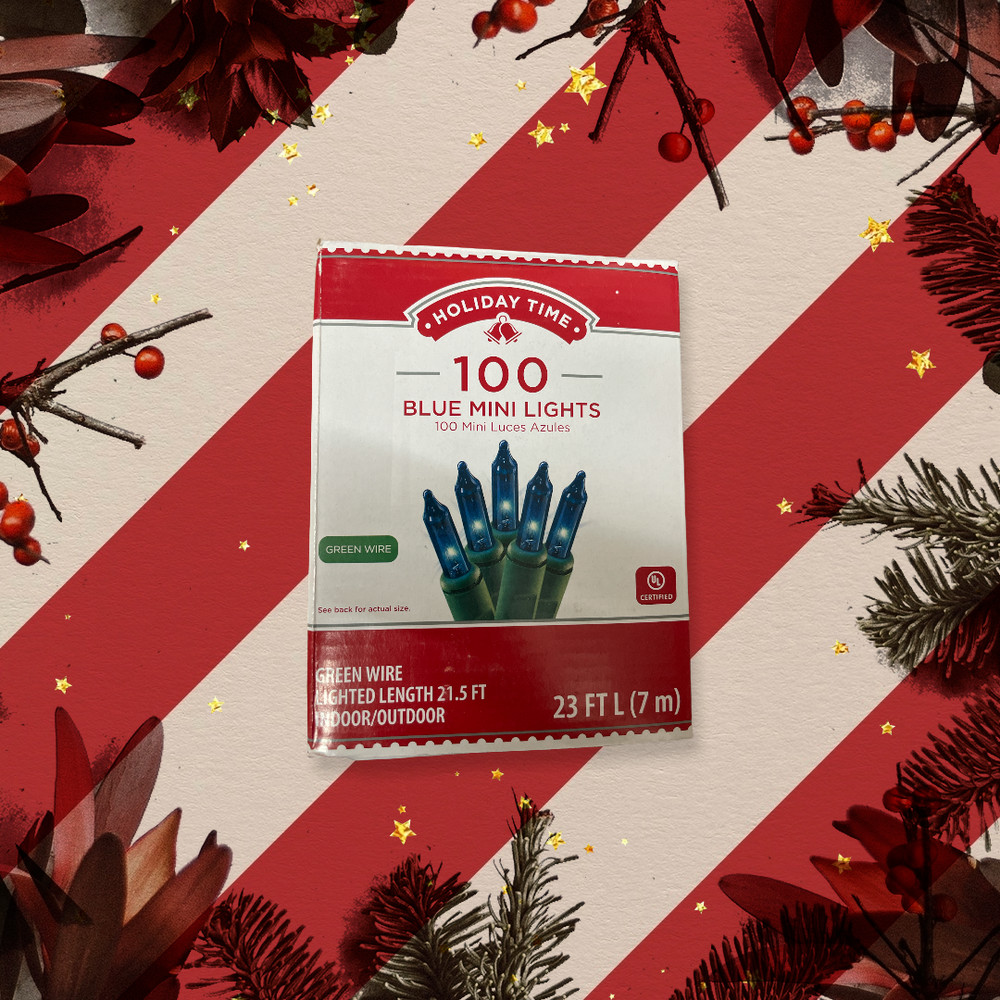 Holiday Time 100 Blue Mini Lights