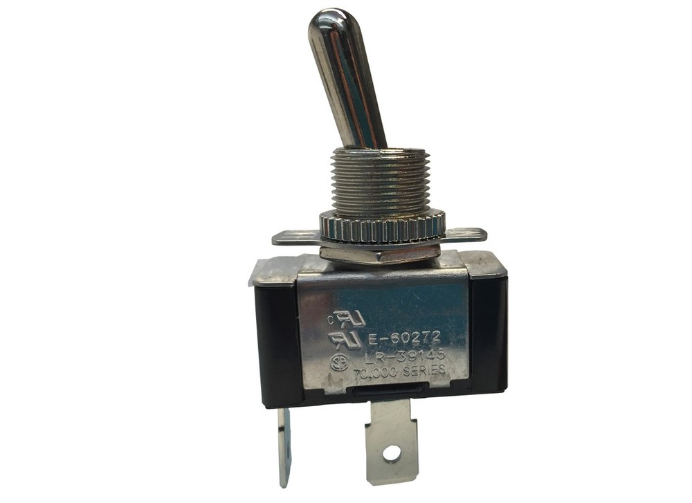 Toggle Tab Switch 20 amps Single Pole Toggle Silver Silver