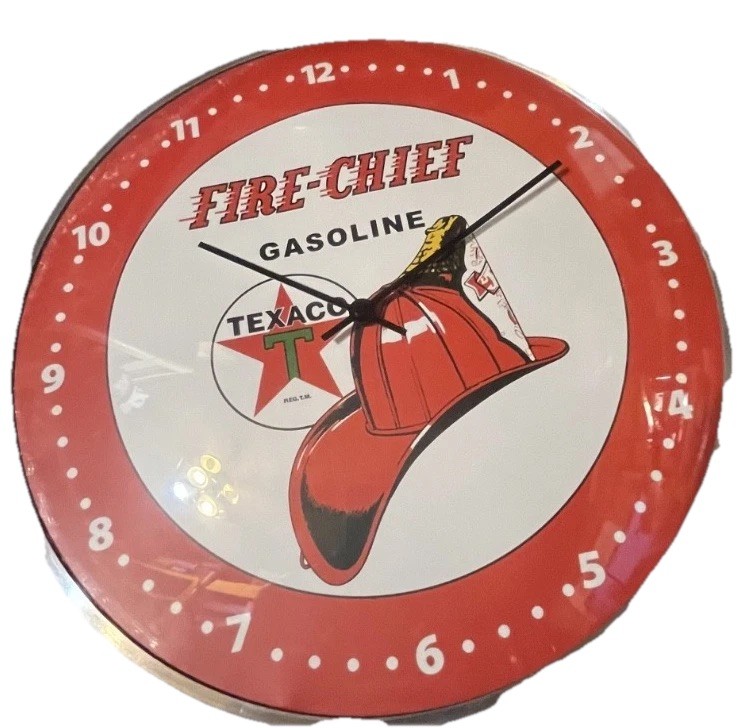 Fire Chief Gasoline 12" Wall Clock