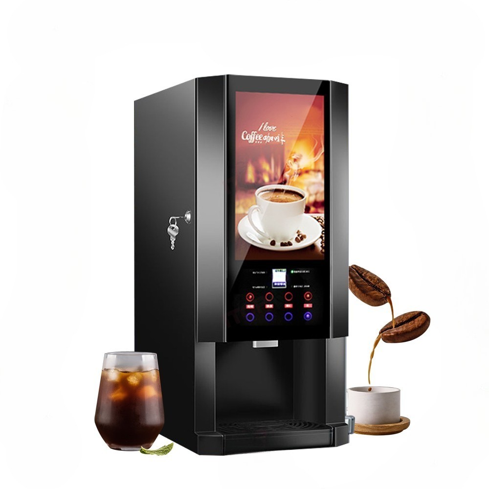 Commercial 3 Flavors Instant Coffee Machine Adjustment Temper Coffee Machine