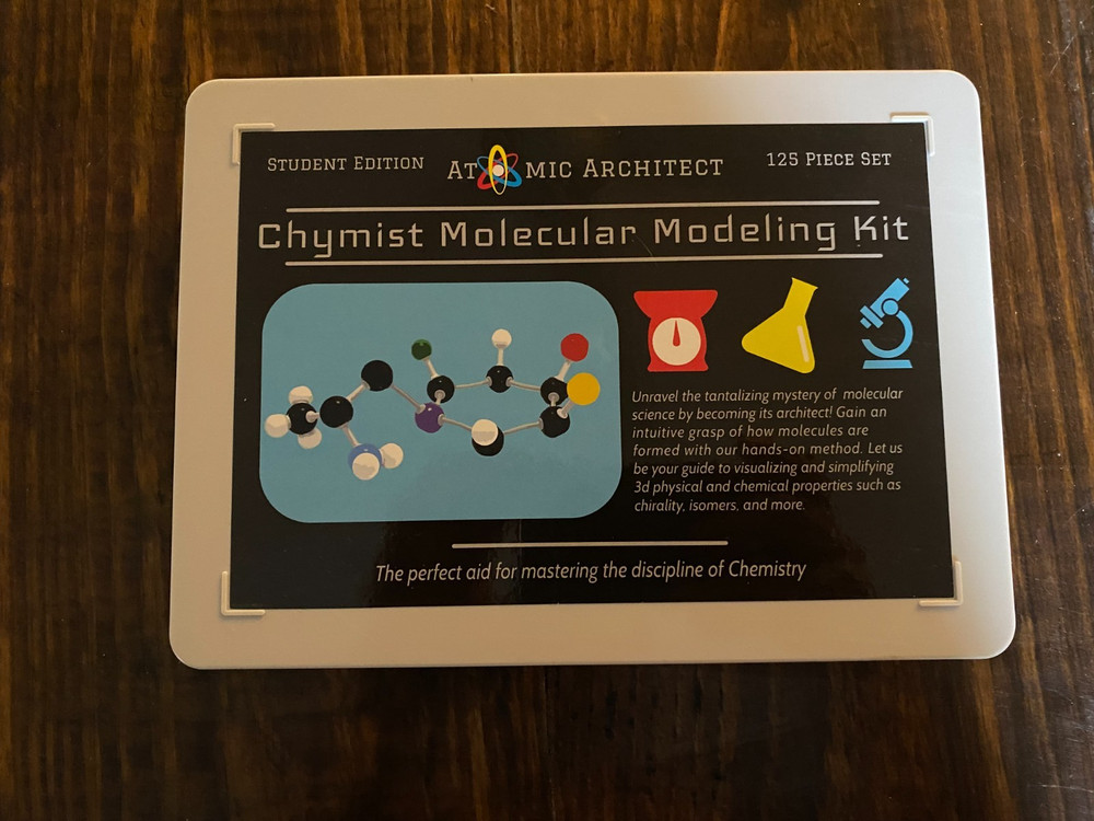 Atomic Architect Chymist Molecular Modeling Kit 125 Piece Set Student Edition