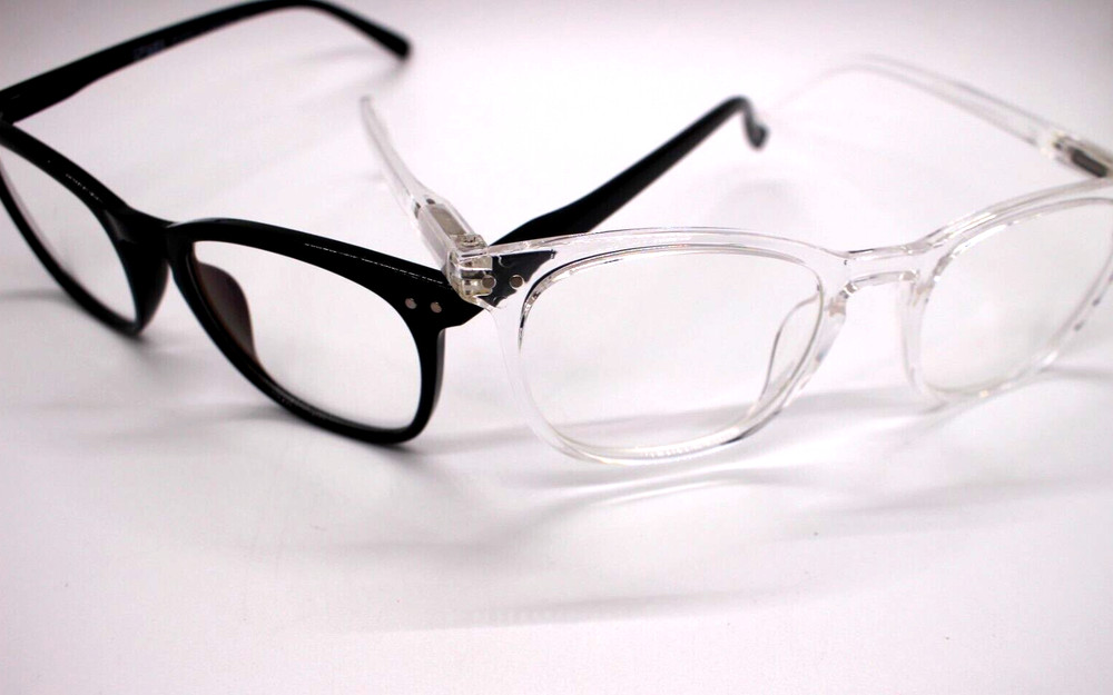 2-PACK EPHIU BLUE LIGHT BLOCKING GLASSES  BLACK+TRANSPARENT