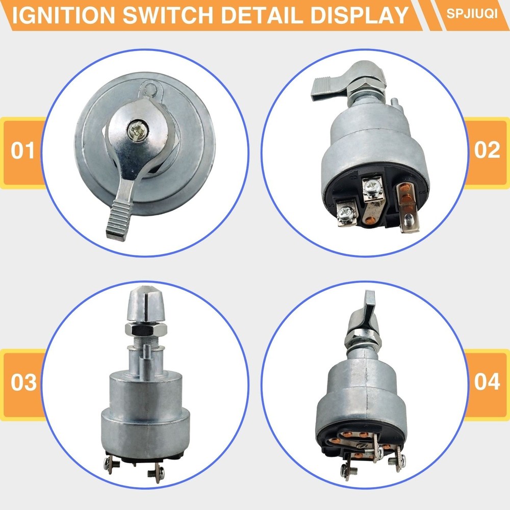 3Terminal Ignition Starter Switch For Caterpillar Wheel Loader 920 930 950 966