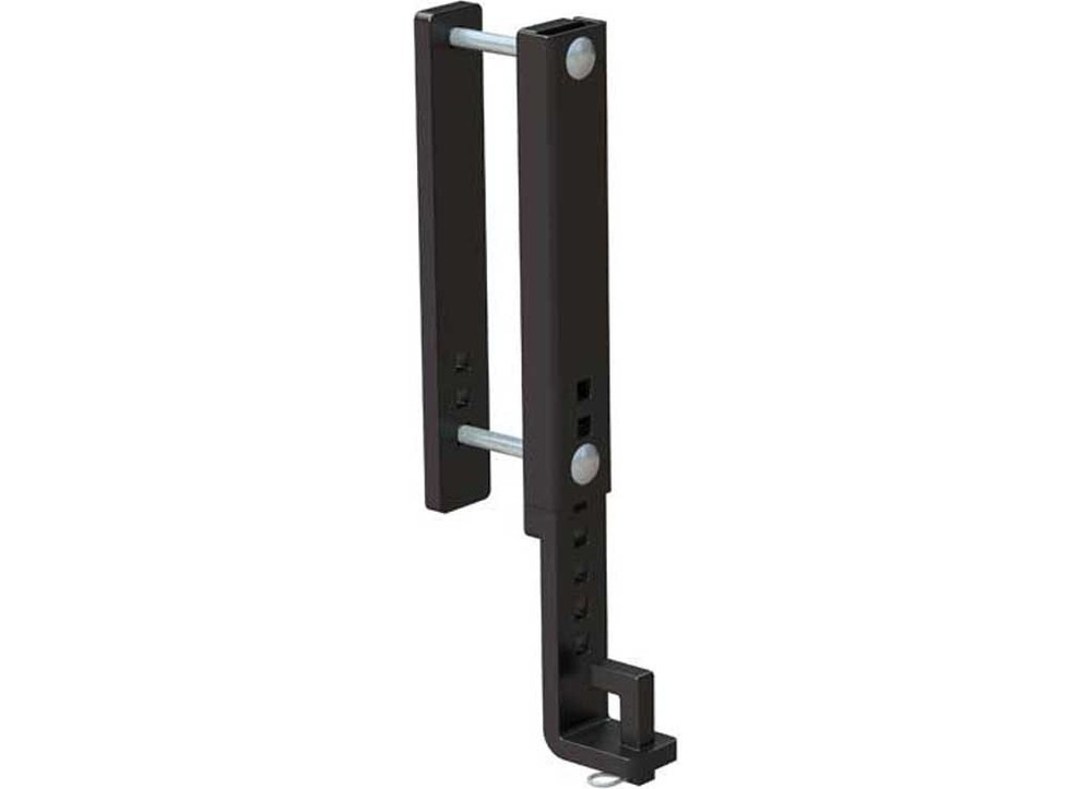 Curt 17519 10" Black Heavy Duty Adjustable Support Brackets-2Pk