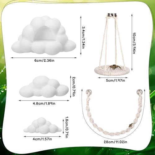 Jumping Spider Enclosure Accessories Kit 5 PCS – Include Cloud Platforms with