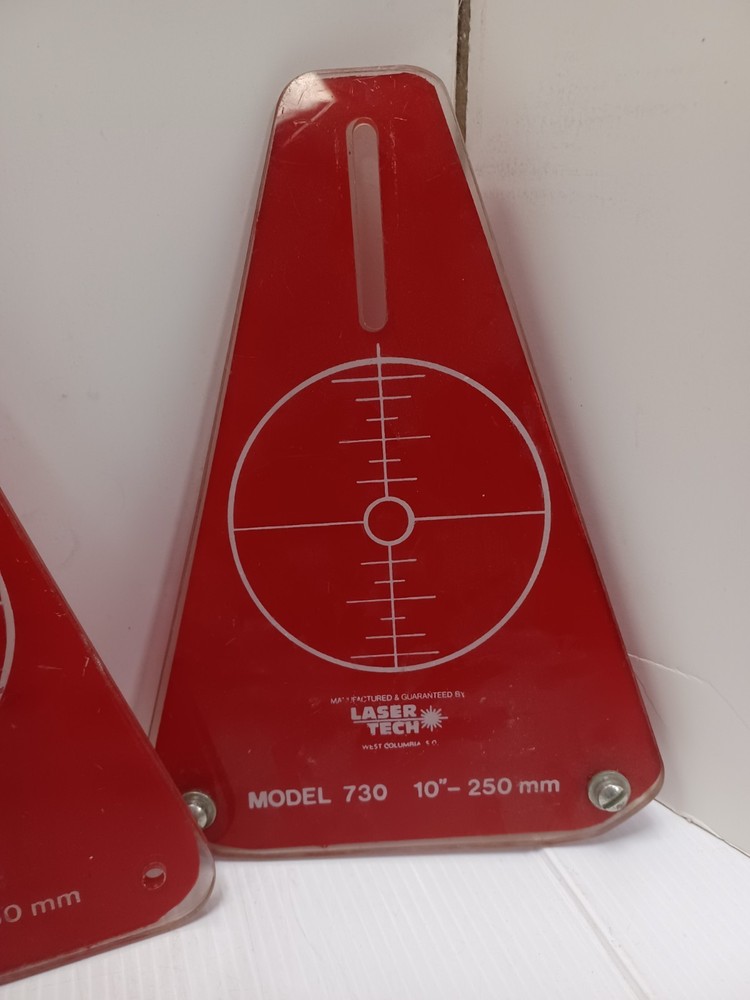 Laser Tech Model 730 Alignment Target Plate 10"-250mm Bundle | #182