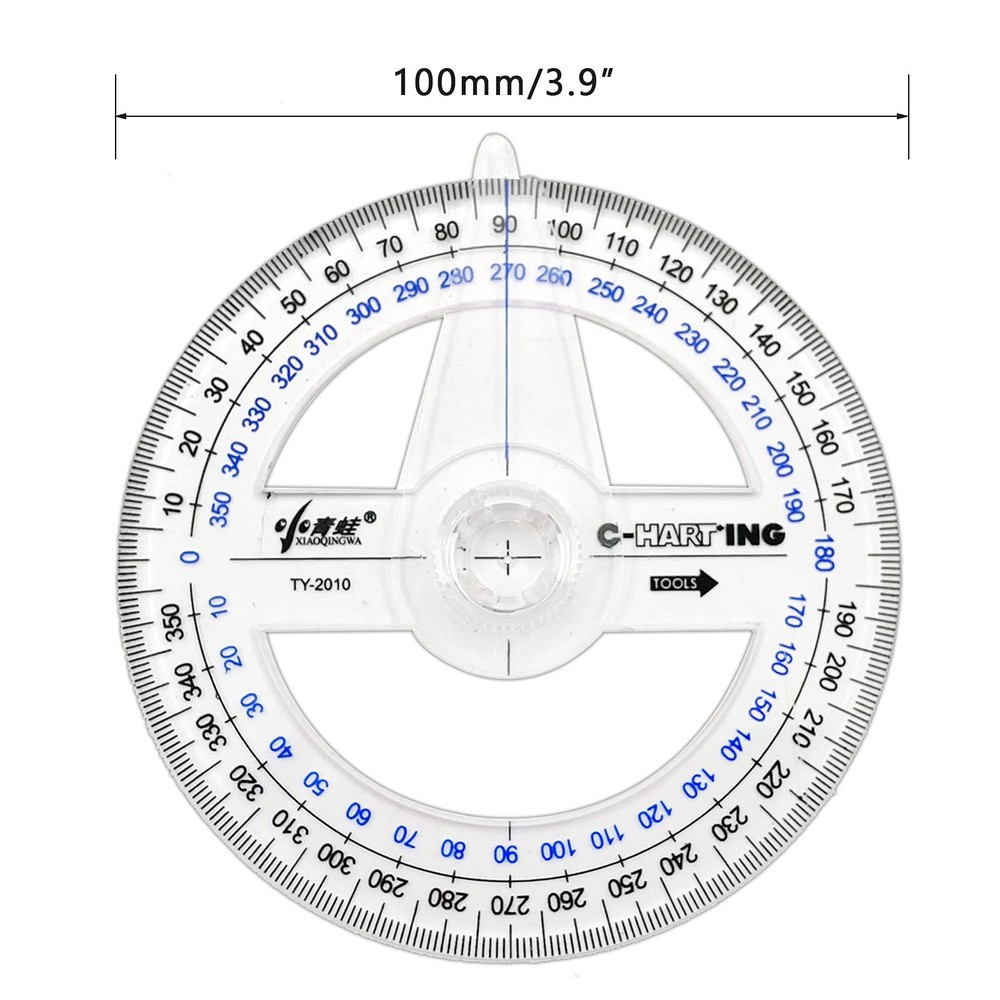 Circle Drawing Stencil Protractor Geometric Ruler Tool for Accurate Art