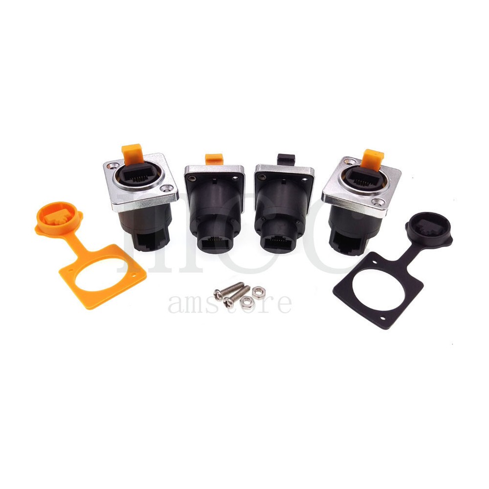 RJ45 female socket panel mounting holder adapter，RJ45 Network Ethernet connector