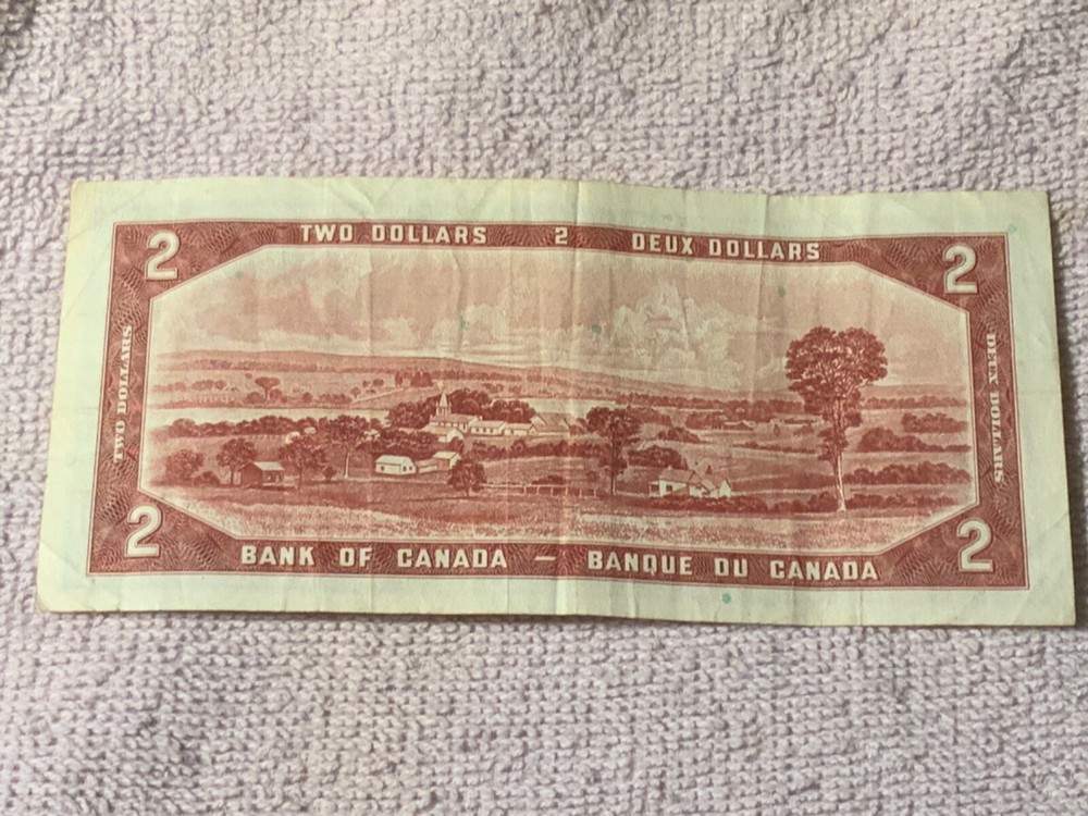 1954 Canada 2 Dollar Banknote BC38b (b)